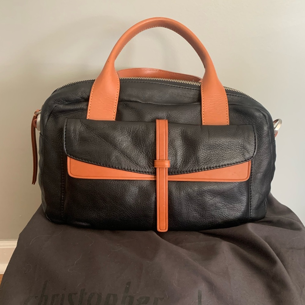 Christopher Kon black and brown leather bag. Never used